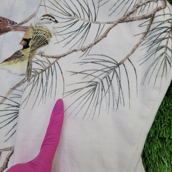 Vintage Y2K Artisan Bird Cardigan Womens Large 23x25 AOP - Picture 7 of 14